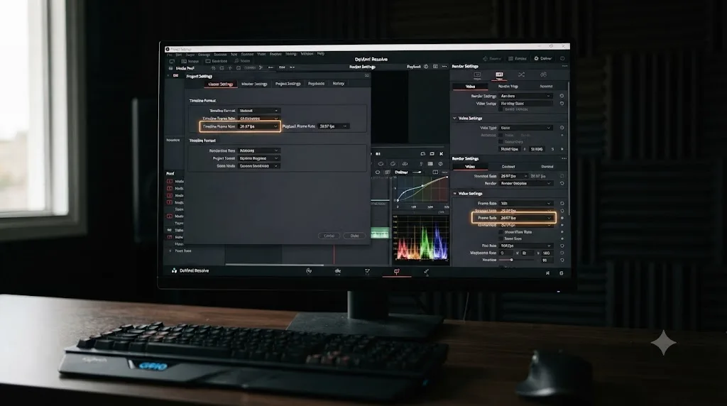 Illustration comparing DaVinci Resolve free and Studio export limits against Vimeo's 8K resolution ceiling