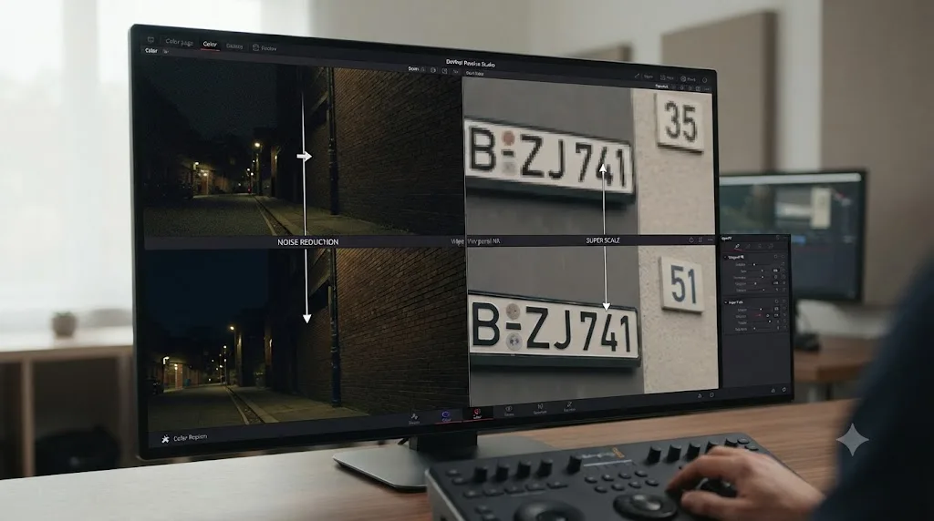 Illustration of the DaVinci Neural Engine AI tools included in DaVinci Resolve Studio